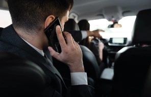 Comfortabele taxi Zeist interieur